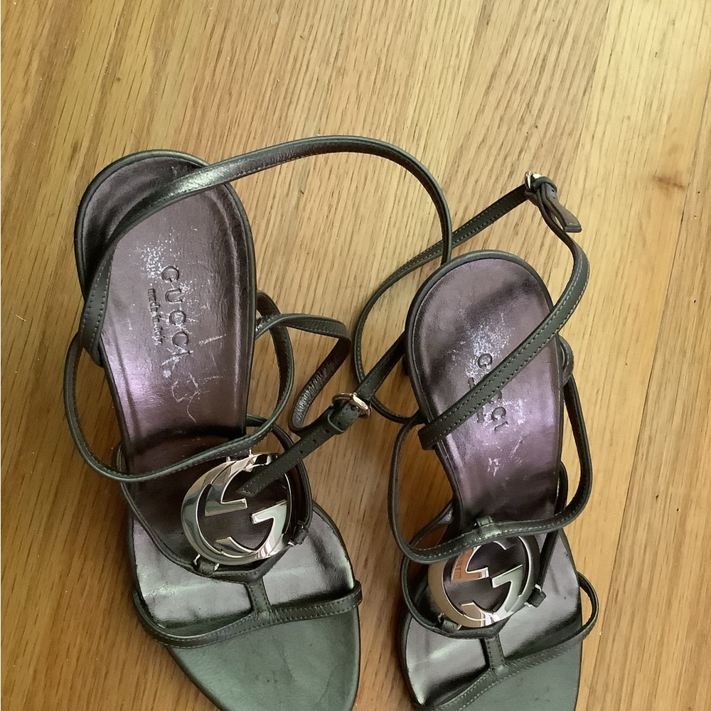 Gucci Strappy Leather Heels - Picture 11 of 12